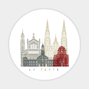 La Plata skyline poster Magnet